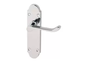 Image of Eclipse 31807 Chromaxe Shaped Lever Latch Set PCP Polished Chrome