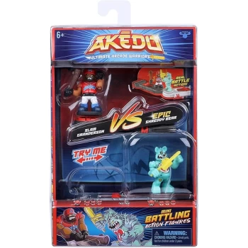 Image of Akedo Ultimate Arcade Warriors Versus Pack Slam - Granderson Vs Shreddy Bear