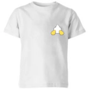 Image of Disney Donald Duck Backside Kids T-Shirt - White - 3-4 Years