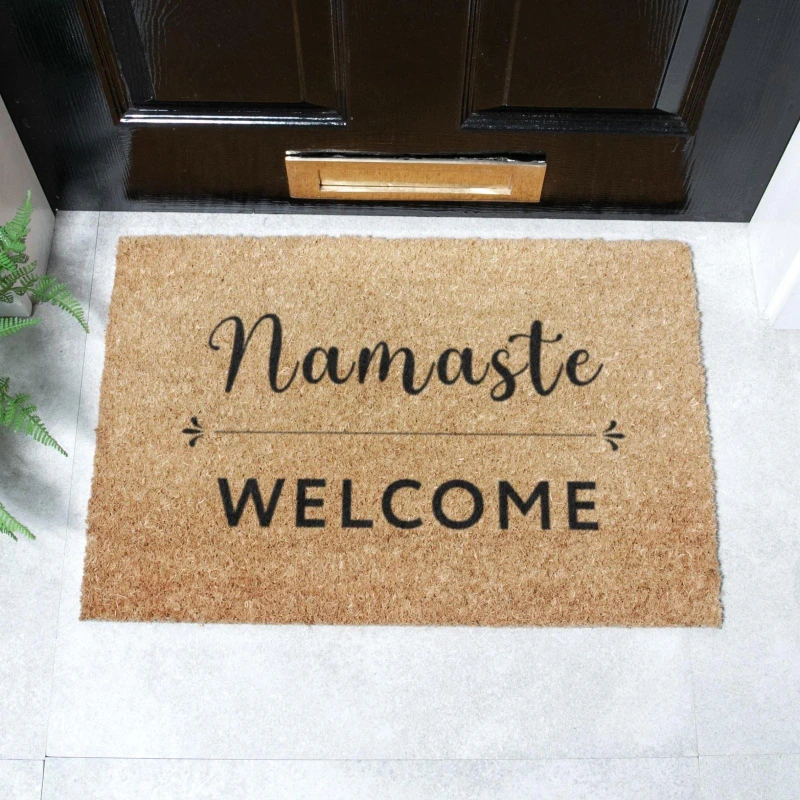 Image of Artsy Doormats Namaste Welcome Doormat (60 X 40Cm)