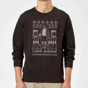 Image of The Big Lebowski I'm Dreaming Of A White Russian Christmas Jumper - Black - S