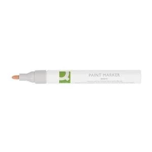 Image of Q-Connect Paint Marker Pen Medium White Pack of 10 KF14452
