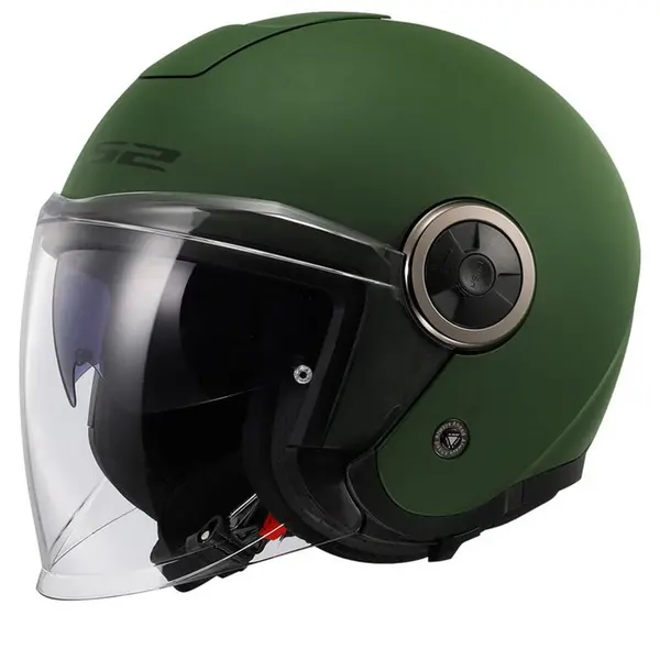 Image of LS2 OF620 Classy Solid Matt Military Green Jet Helmet Size S