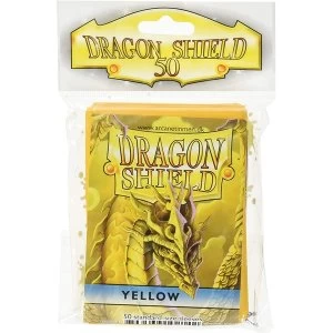 Image of Dragon Shield Classic Yellow Card Sleeves - 50 Sleeves