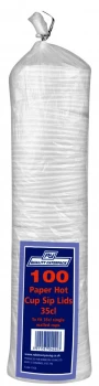 Image of Caterpack Paper Cup Sip Lids 12oz (35cl) PK100