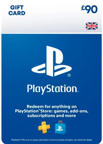 Image of Sony PlayStation Store £90 PSN Top Up Gift Card