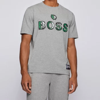 Image of Hugo Boss X NBA Celtics Crew Neck T-Shirt Silver Size M Men