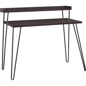 Image of Dorel Haven Retro Desk with Riser - Espresso