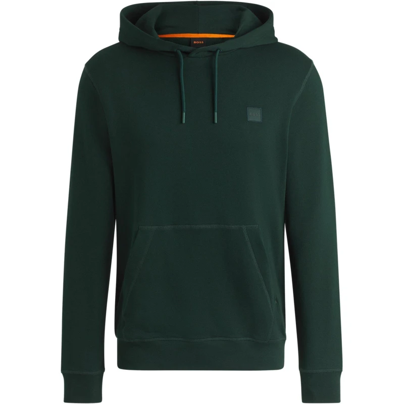 Image of Boss Mens Wetalk Hoodie, Premium Comfort and Style Open Green 350 male S