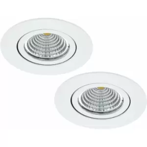 Image of Loops - 2 pack Wall / Ceiling Flush Downlight White Recess Spotlight 6W led