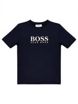 Image of Hugo Boss Classic Short Sleeve T-Shirt Navy Size 6 Years Boys