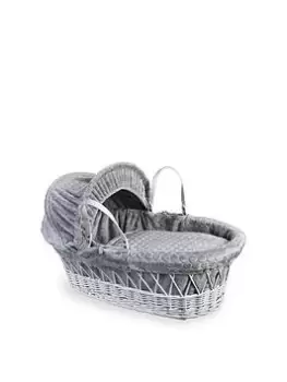 Image of Clair De Lune Marshmallow Grey - Grey Wicker Basket