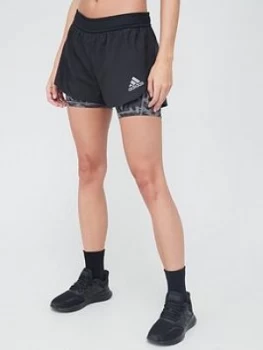 Image of Adidas Primeblue 2-In-1 Shorts - Black