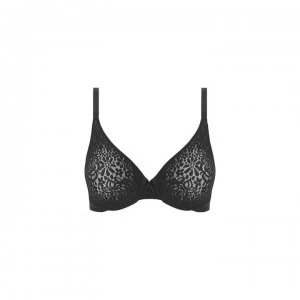 Image of Wacoal Halo Lace Underwired Bra - BLK Black