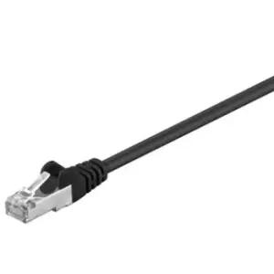 Image of Goobay RJ45 F/UTP CAT 5e Network Cable - 1m - Black