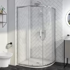 Image of 1000 x 900mm Offset Quadrant Shower Enclosure - Pavo