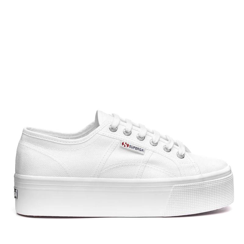 Image of Superga 2790 Platform Trainers - White White 5