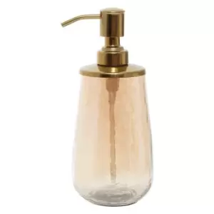 Image of Interiors By Ph Glass Soap Dispenser - Gold