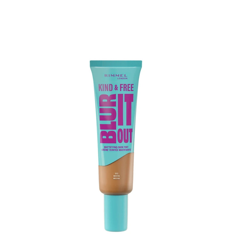 Image of Rimmel London Kind & Free BLUR IT OUT Mattifying Skin Tint 30ml (Various Shades) - 503 Mocha Mocha