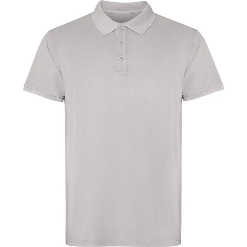 Image of ROLY Mens Cobain Short-Sleeved Polo Shirt in Grey Size: XS Grey Male XS