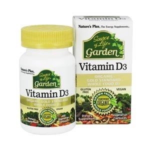 Image of Natures Plus Source of Life Garden Vitamin D3 5000 IU Vcaps 60 Vcaps