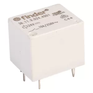 Image of Finder 3611-9024-4011 24V Relay (Miniature) SPDT 10A 36.11