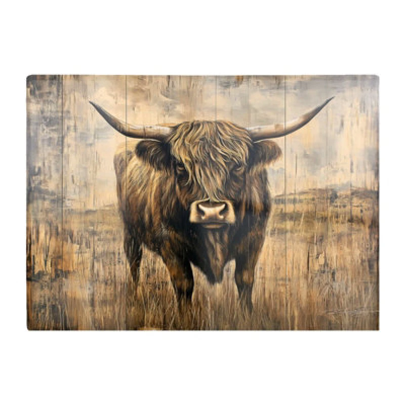 Image of Warren Reed Designer Old Style Highland Cow Chopping Board
