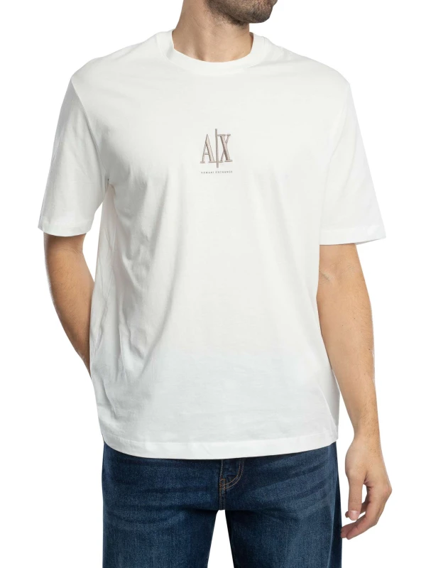 Image of Armani Exchange XM000363 mens T shirt in White