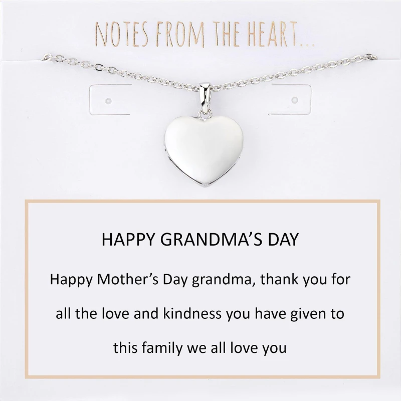 Image of Notes From The Heart NFTH-HAPPY GRANDMAS DAY Silver unisex One Size