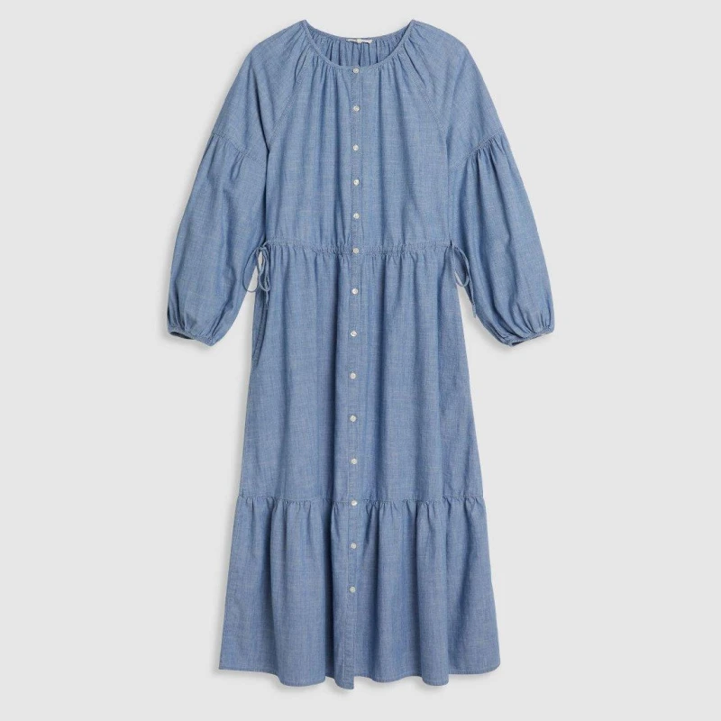 Image of Levis Womens Jolene Long Maxi Dress Honestly Happy female 8 (XS)