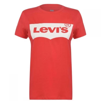 Image of Levis Logo T Shirt - Poppy Red