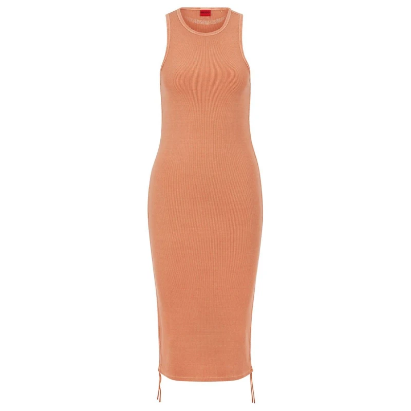 Image of Hugo Nerana Dress Orange female 8