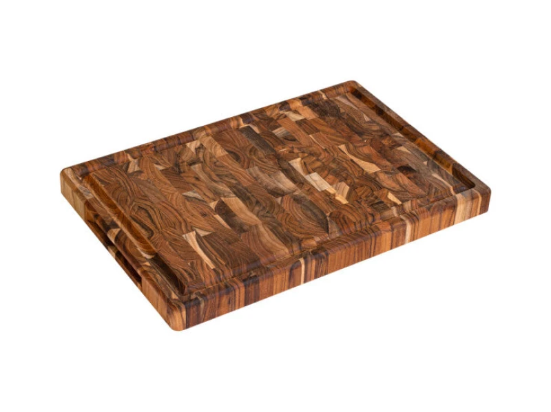 Image of Stolf Multipurpose Inverted Teak Wood Large Barbecue Cutting Board 44 x 29cm Natural unisex