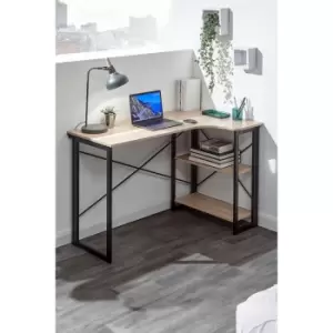 Image of Bramwell Folding Right Corner Desk Oak