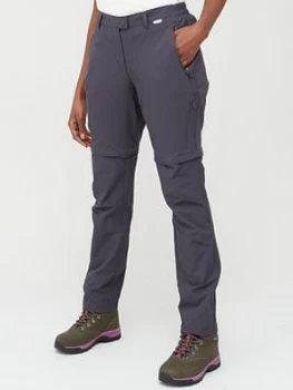 Image of Regatta Highton Zip Off Walking Trousers - Grey