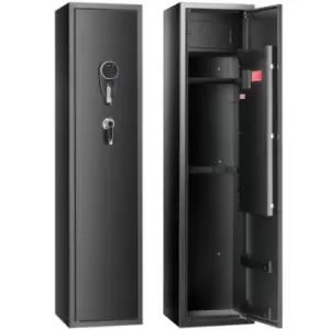 Image of VEVOR Gun Safe Rifle Safe with Built-in Storage Locker 5 Rifles Storage Cabinet