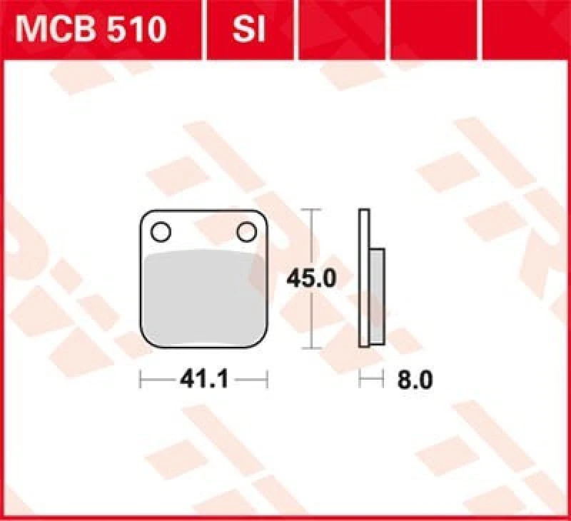 Image of TRW Lucas Brake pad MCB510