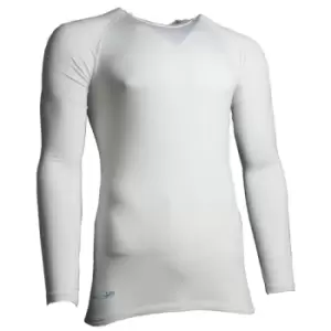 Image of Precision Essential Base-Layer Long Sleeve Shirt Adult White - XS 32-34 Inch