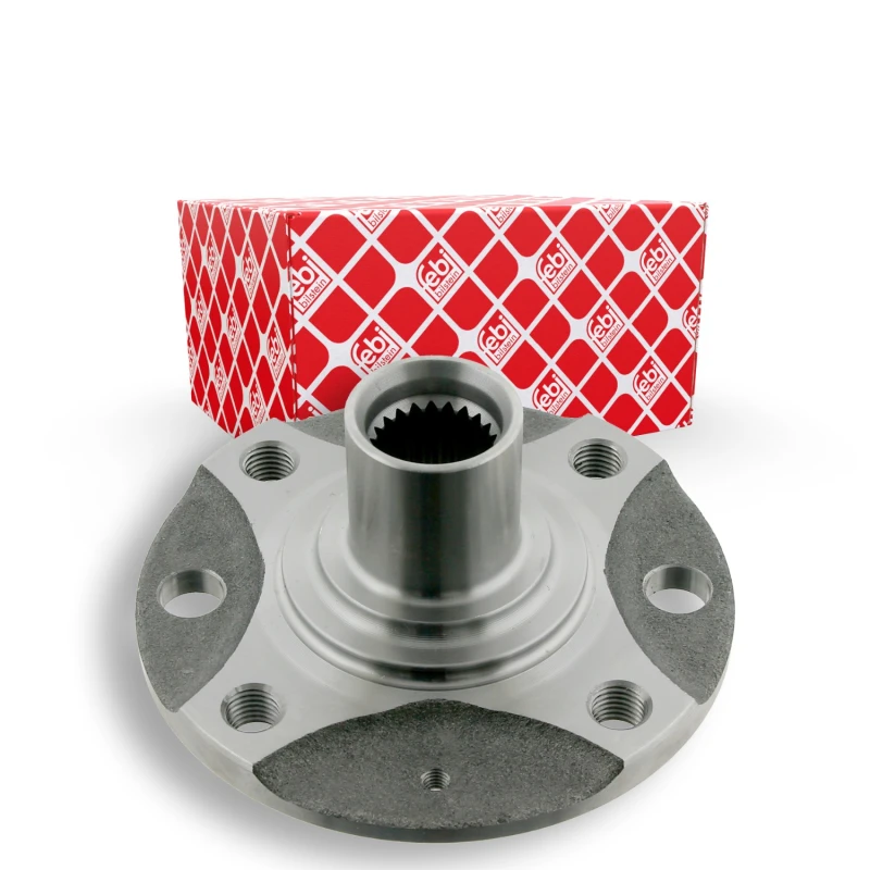 Image of FEBI BILSTEIN 28301 Wheel Hub Front Axle, without wheel bearing Wheel Hub (653)