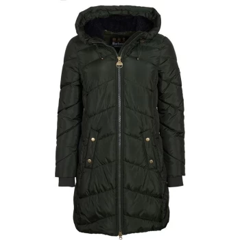 Image of Barbour International Braeside Quilted Jacket - Moto Green
