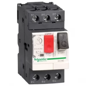 Image of Schneider GV2ME06 3 Pole 1.6A 690Vac Thermal Magnetic Circuit Breaker