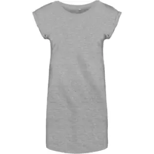 Image of Kariban Womens/Ladies T-Shirt Dress (S/M) (Light Grey)