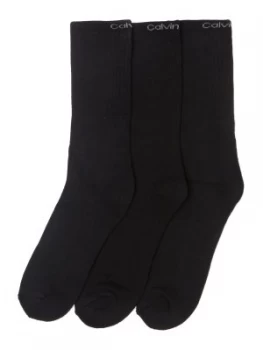 Image of Mens Calvin Klein 3 pack Coolmax sports socks Black