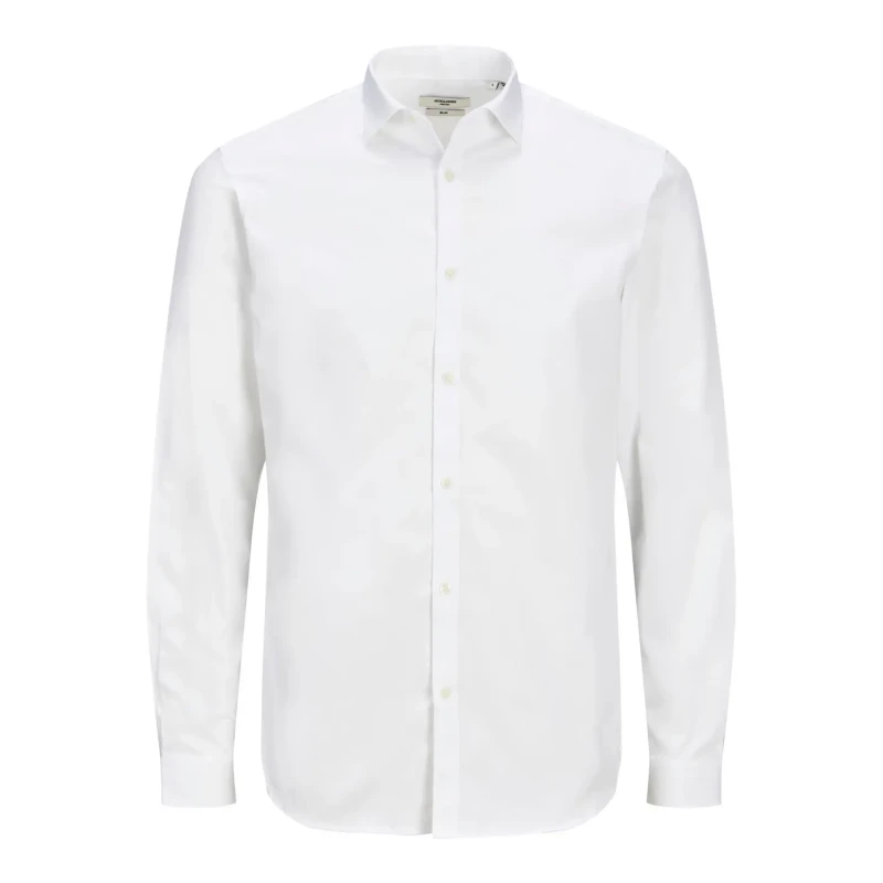 Image of jack & jones Long-sleeved shirt large Jack & Jones Cardiff Blanc Male 2XL