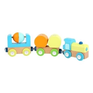 Image of Legler - Small Foot Childrens Wooden Junior Train Toy Set (Multi-colour)