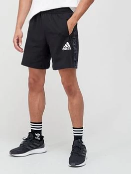 Image of adidas Tape Shorts - Black/White, Size S, Men
