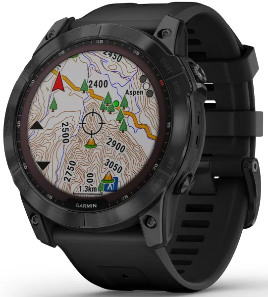 Image of Garmin Watch Fenix 7X Sapphire Solar Black Titanium D