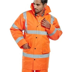 Image of BSeen High Visibility Constructor Jacket Large Orange Ref CTJENGORL Up