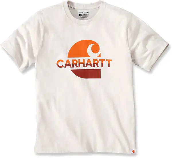 Image of Carhartt Relaxed Fit Heavyweight C Graphic T-Shirt, beige, Size S