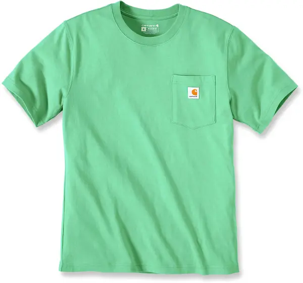 Image of Carhartt Relaxed Fit Heavyweight K87 Pocket T-Shirt, green, Size XL
